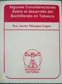 Image of Algunas consideraciones sobre el desarrollo del bachillerato en tabasco