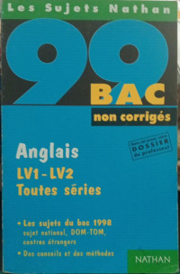 Image of Anglais : non corrigés : bac99