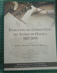 Image of Evolución del código civil del estado de Oaxaca 1827-2018
