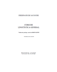 Image of Curso de lingüística genera