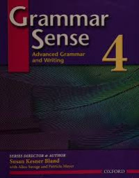 Image of Grammar Sense 4 : advanced grammar and wriring