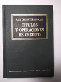 Image of Títulos y operaciones de crédito
