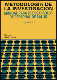 Image of Metodología de la investigación : manual para el desarrollo de personal de salud