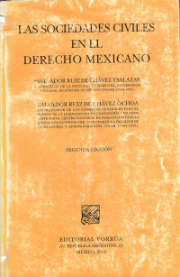 Image of Las sociedades civiles en el derecho mexicano